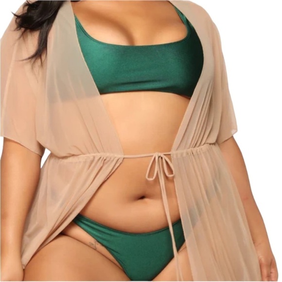 Mesh Cover Up Short Sleeve Tie Waist Maxi
New - Picture 4 of 9